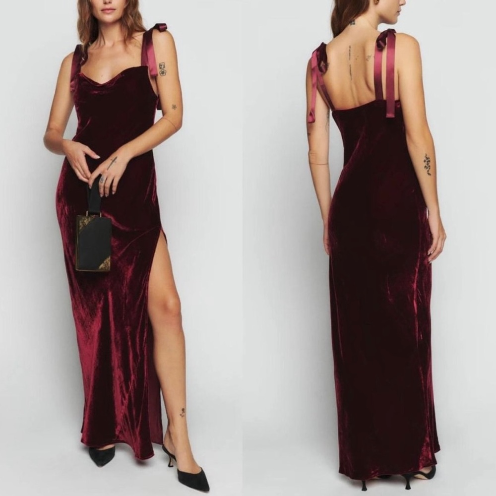 Reformation Nya Dress in Chianti